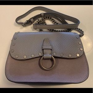Brand New Rebecca Minkoff Light Gray Crossbody Bag